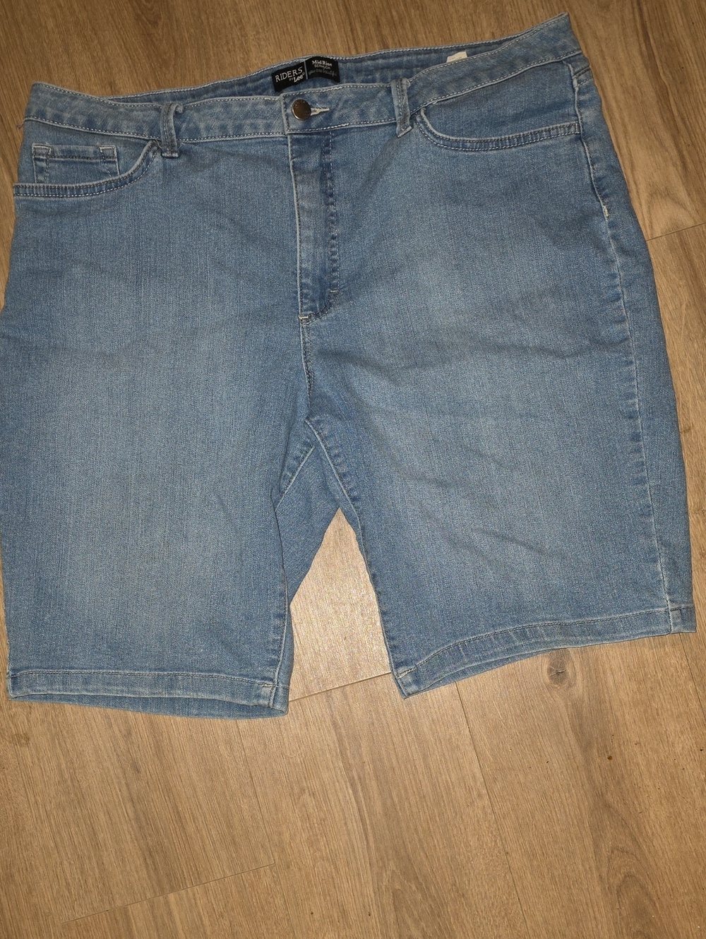 Riders by Lee Medium Rise Blue Denim Jean Shorts